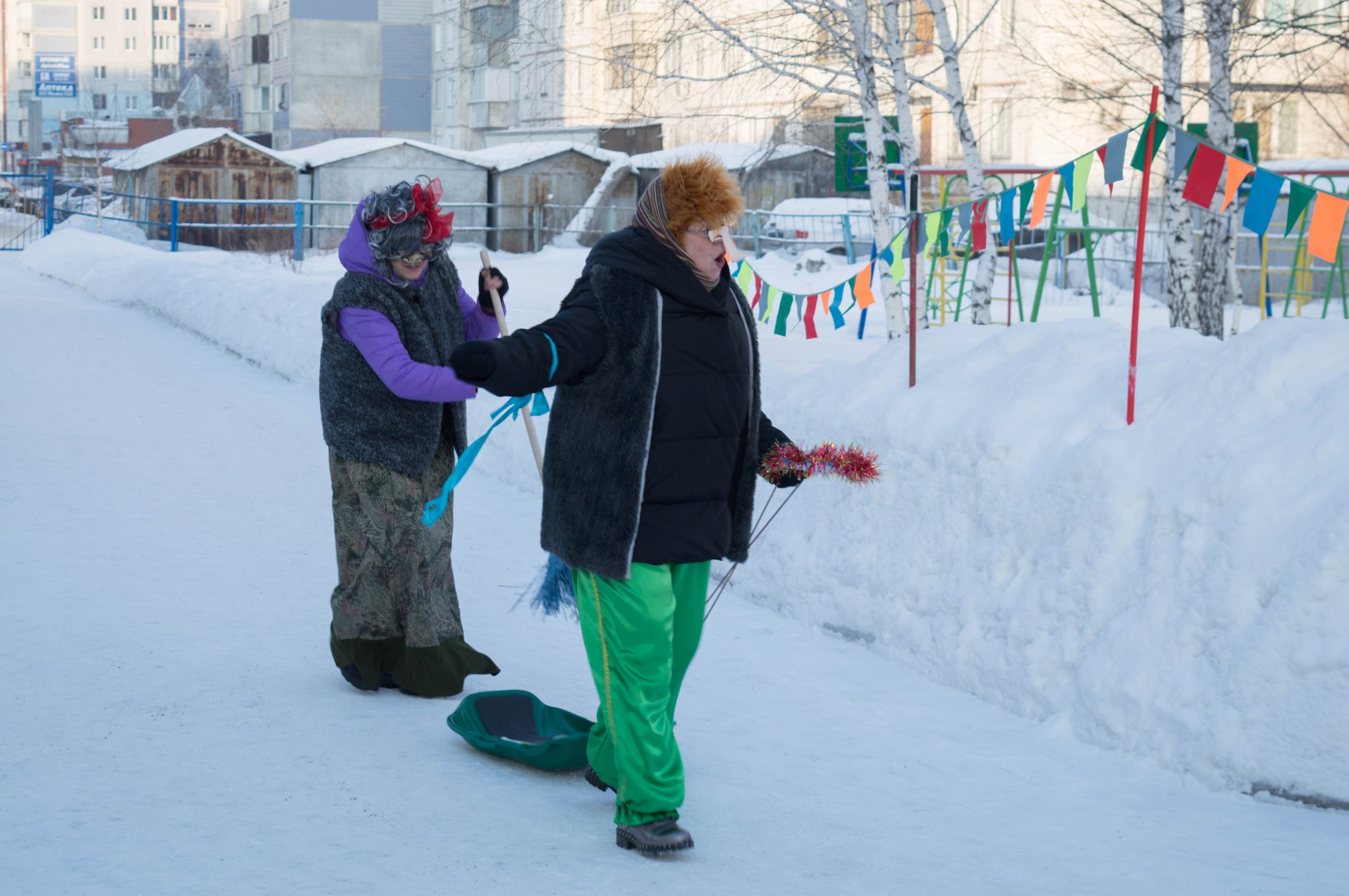 Спортивная карусель в детском саду